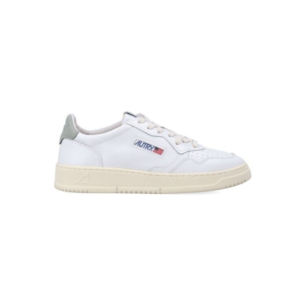 Autry Medalist Leather Low Sneakers White See Grass - NWT